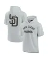 Fanatics Signature Unisex  Gray San Diego Padres Elements Super Soft Fleece Short Sleeve Pullover Hoo In Gray