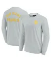 Fanatics Signature Men's And Women's  Gray San Diego Padres Super Soft Long Sleeve T-shirt In Gray