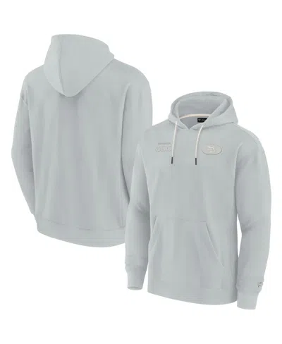 Fanatics Signature Men's And Women's  Gray San Francisco 49ers Super Soft Fleece Pullover Hoodie