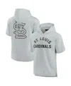 Fanatics Signature Unisex  Gray St. Louis Cardinals Elements Super Soft Fleece Short Sleeve Pullover In Gray