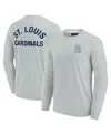 Fanatics Signature Men's And Women's  Gray St. Louis Cardinals Super Soft Long Sleeve T-shirt In Gray