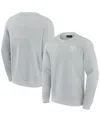 Fanatics Signature Men's And Women's  Gray Texas A&m Aggies Super Soft Pullover Crew Sweatshirt In Gray
