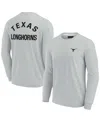Fanatics Signature Men's And Women's  Gray Texas Longhorns Super Soft Long Sleeve T-shirt In Gray