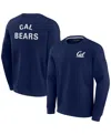 Fanatics Signature Unisex  Navy Cal Bears Super Soft Pullover Crew Sweatshirt In Navy