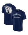 Fanatics Signature Men's And Women's  Navy Cleveland Guardians Super Soft Short Sleeve T-shirt In Navy