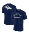 Fanatics Signature Unisex  Navy Denver Broncos Super Soft Short Sleeve T-shirt In Navy