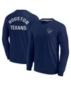 Fanatics Signature Men's And Women's  Navy Dallas Cowboys Super Soft Long Sleeve T-shirt In Navy