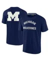 Fanatics Signature Men's And Women's  Navy Michigan Wolverines Super Soft Short Sleeve T-shirt In Navy