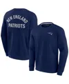 Fanatics Signature Unisex  Navy New England Patriots Super Soft Long Sleeve T-shirt In Navy