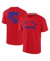 Fanatics Signature Men's And Women's  Red New York Rangers Super Soft Short Sleeve T-shirt In Red