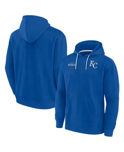 FANATICS SIGNATURE MEN'S AND WOMEN'S FANATICS SIGNATURE ROYAL KANSAS CITY ROYALS SUPER SOFT FLEECE PULLOVER HOODIE