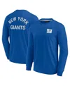 Fanatics Signature Men's And Women's  Royal New York Giants Super Soft Long Sleeve T-shirt In Royal