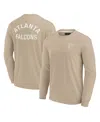 Fanatics Signature Men's And Women's Khaki Atlanta Falcons Elements Super Soft Long Sleeve T-shirt In Khaki