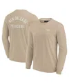 Fanatics Signature Men's And Women's Khaki New Orleans Pelicans Elements Super Soft Long Sleeve T-shirt In Khaki