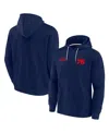 Fanatics Signature Men's And Women's Philadelphia 76ers Elements Super Soft Fleece Pullover Hoodie In Navy