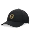 Fanatics Signature Men's Black Boston Bruins Front Office Ripstop Adjustable Hat In Black