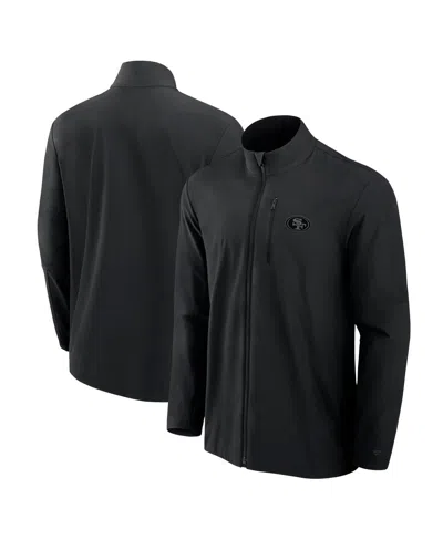 Fanatics Signature Men's Black San Francisco 49ers Front Office Woven Full-zip Jacket