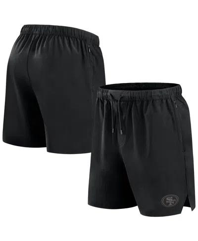 Fanatics Signature Men's Black San Francisco 49ers Front Office Woven Shorts