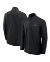 Fanatics Signature Men's Black Tampa Bay Buccaneers Front Office Woven Quarter-zip Jacket In Black