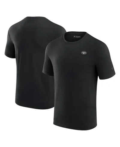 Fanatics Signature Men's  Black New York Jets Modal Short Sleeve T-shirt