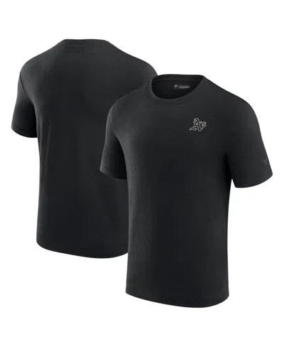 Fanatics Signature Men's  Black Oakland Athletics Modal Short Sleeve T-shirt