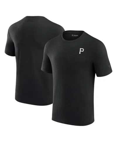 Fanatics Signature Men's  Black Pittsburgh Pirates Modal Short Sleeve T-shirt