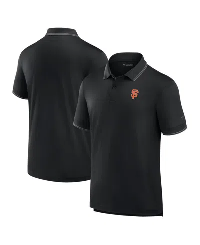 Fanatics Signature Men's  Black San Francisco Giants Pique Polo Shirt