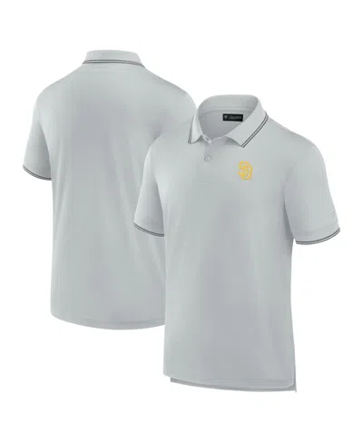 Fanatics Signature Men's  Gray San Diego Padres Pique Polo Shirt