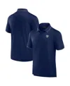Fanatics Signature Men's  Navy Chicago Bears Pique Polo Shirt In Blue