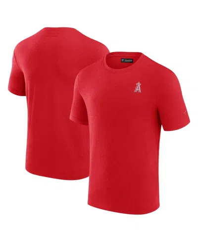 Fanatics Signature Men's  Red Los Angeles Angels Modal Short Sleeve T-shirt