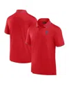 Fanatics Signature Men's  Red Philadelphia Phillies Pique Polo Shirt In Red