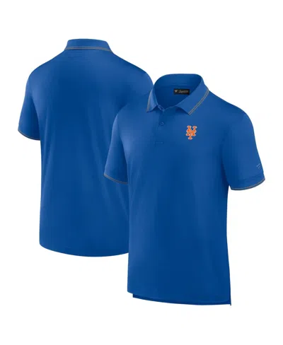 Fanatics Signature Men's  Royal New York Mets Pique Polo Shirt