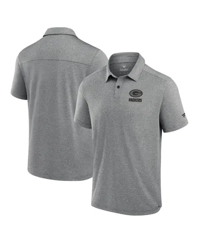 Fanatics Signature Men's Gray Bay Packers Front Office Tech Polo Shirt