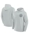 Fanatics Signature Men's Gray Boston Bruins Elements Lightweight Tri-blend Fleece Hoodie In Gray