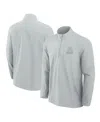 Fanatics Signature Men's Gray Cleveland Browns Front Office Woven Quarter-zip Jacket In Gray