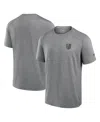 Fanatics Signature Men's Vegas In Knights Front Office Tech T-shirt In Gray