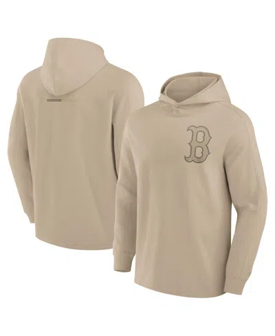 Fanatics Signature Men's Khaki Boston Red Sox Elements Lightweight Fleece Hoodie
