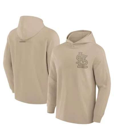 Fanatics Signature Men's Khaki St. Louis Cardinals Elements Lightweight Fleece Hoodie
