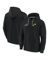 Fanatics Signature Mens And Women Black Utah Jazz Elements Super Soft Fleece Pullover Hoodie In Black