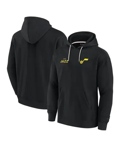 Fanatics Signature Mens And Women Black Utah Jazz Elements Super Soft Fleece Pullover Hoodie