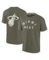 Fanatics Signature Men's And Women Olive Miami Heat Elements Super Soft Short Sleeve T-shirt In Olive