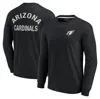 Fanatics Signature Men's And Women's  Black Arizona Cardinals Super Soft Long Sleeve T-shirt In Black