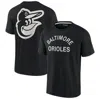 Fanatics Signature Men's And Women's  Black Baltimore Orioles Super Soft Short Sleeve T-shirt In Black