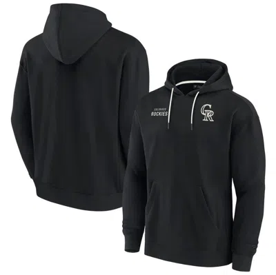 Fanatics Signature Men's And Women's  Black Colorado Rockies Super Soft Fleece Pullover Hoodie