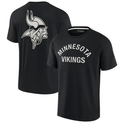 Fanatics Signature Unisex  Black Minnesota Vikings Super Soft Short Sleeve T-shirt