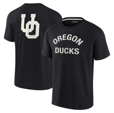 Fanatics Signature Men's And Women's  Black Oregon Ducks Super Soft Short Sleeve T-shirt