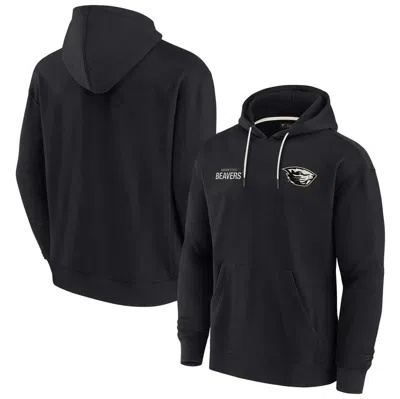 FANATICS SIGNATURE UNISEX FANATICS SIGNATURE BLACK OREGON STATE BEAVERS ELEMENTS SUPER SOFT FLEECE PULLOVER HOODIE