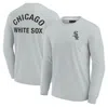 Fanatics Signature Men's And Women's  Gray Chicago White Sox Super Soft Long Sleeve T-shirt In Gray