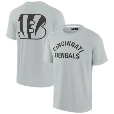 Fanatics Signature Unisex  Gray Cincinnati Bengals Elements Super Soft Short Sleeve T-shirt