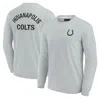Fanatics Signature Men's And Women's  Gray Indianapolis Colts Super Soft Long Sleeve T-shirt In Gray